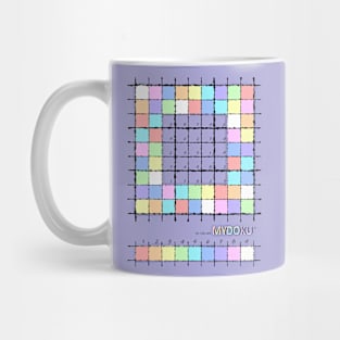 Mydoku_101_001_003 _F: Sudoku, Sudoku coloring, logic, logic puzzle, holiday puzzle, fun, away from screen Mug